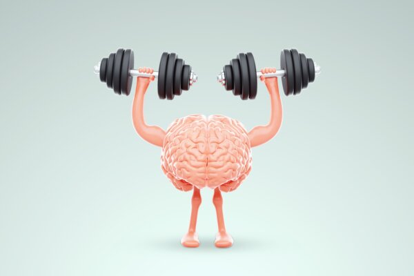 Brain getting stronger by lifting weights