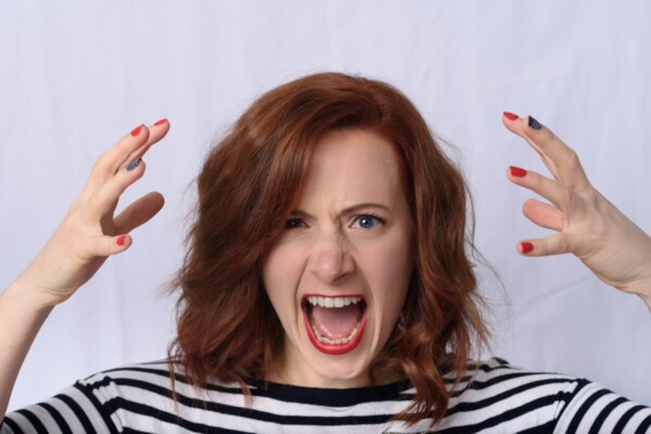 angry frustrated woman
