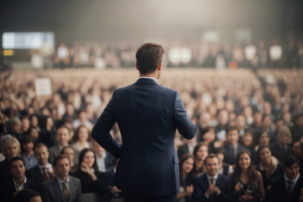 Ceo giving speech