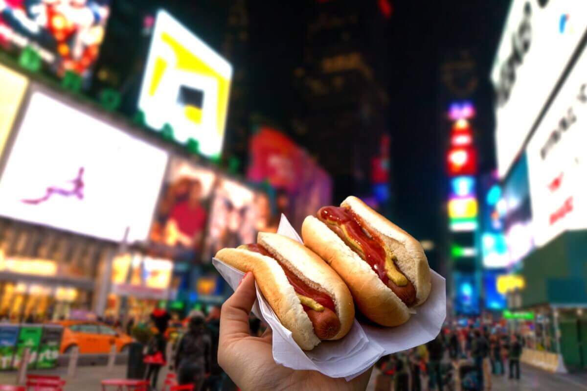 Hot dogs in NYC