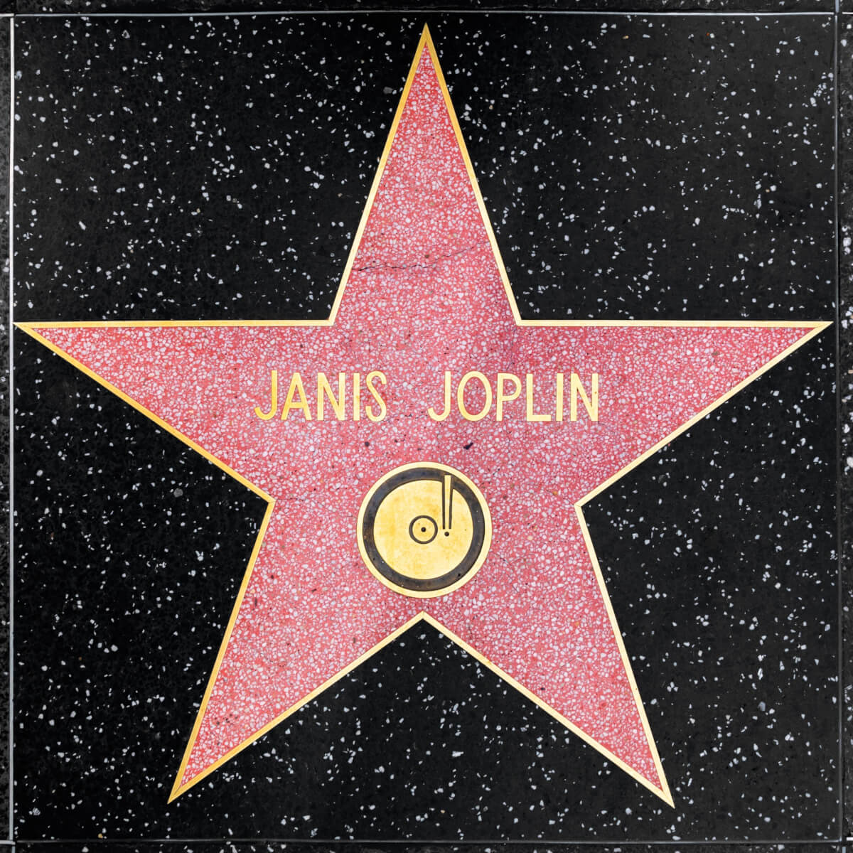 Janis Joplin's star on the Hollywood Walk of Fame
