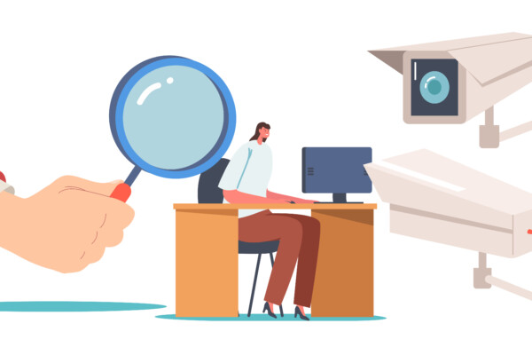 Corporate Control, worker under surveillance