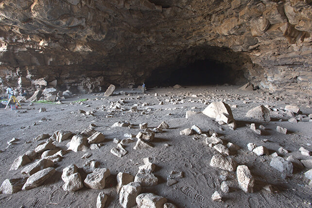 Entrance to Umm Jirsan Cave.