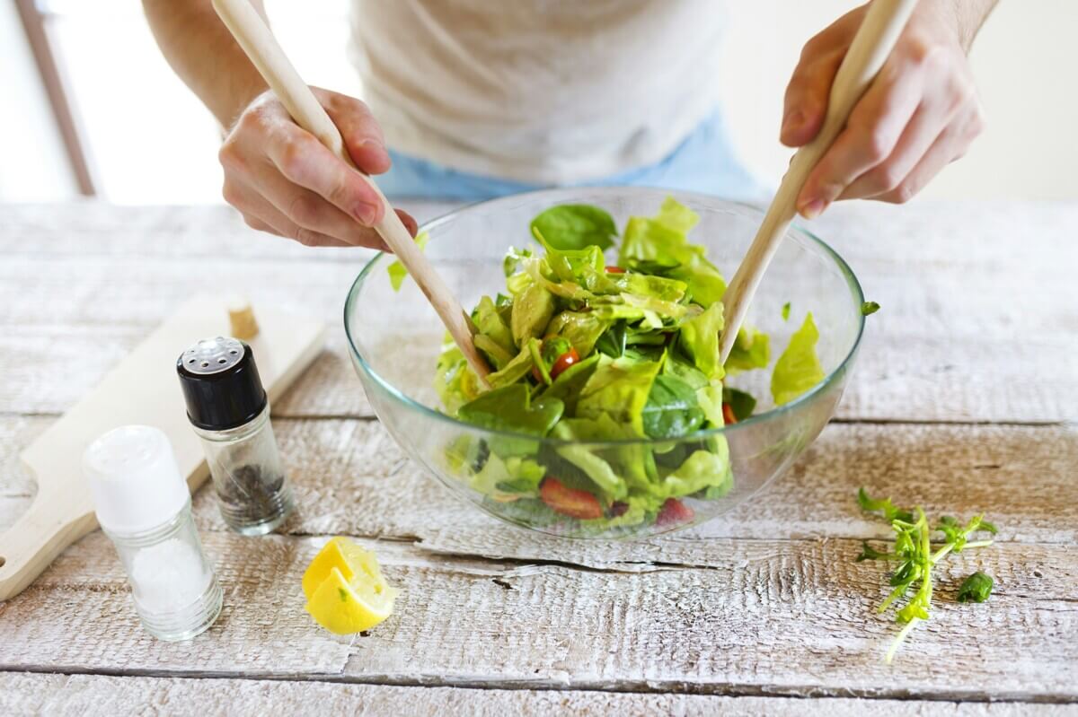 Making salad