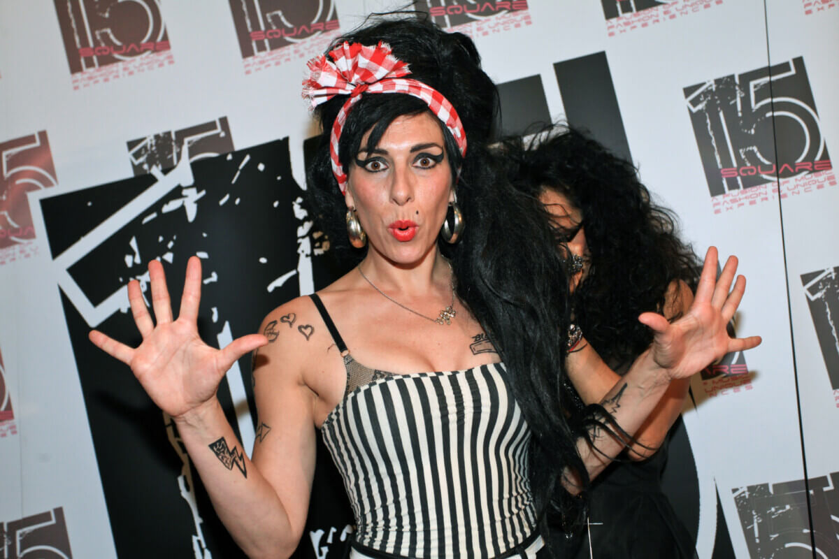 An official replica statue on Amy Winehouse in Bucharest, Romania