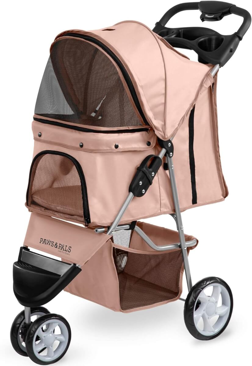 Paws & Pals Jogger Folding Dog & Cat Stroller