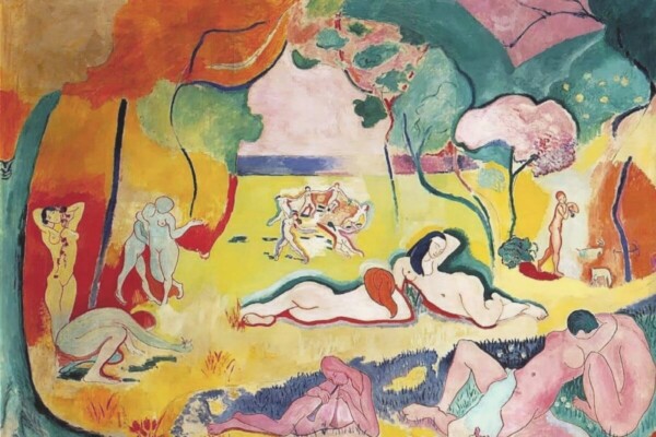 The bright yellow pigments in pieces like Henri Matisse’s “The Joy of Life” aren’t what they used to be. Humidity has caused some yellow areas to fade or turn brown over time. In the collection of the Barnes Foundation.