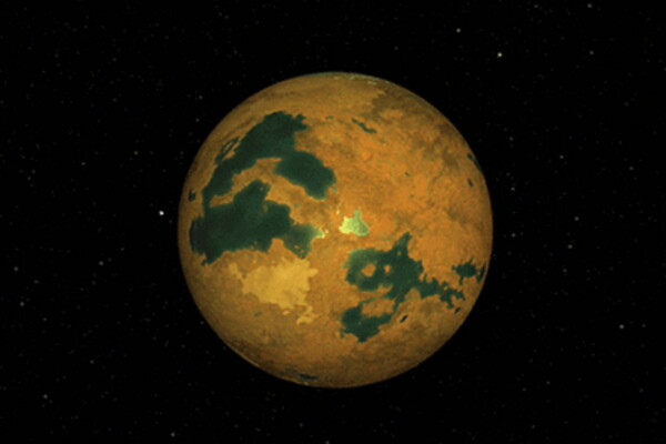 Artist's concept of a previously proposed possible planet, HD 26965 b – often compared to the fictional "Vulcan" in the Star Trek universe.