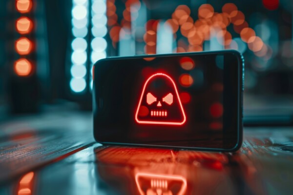 Warning signs of deception on a smartphone