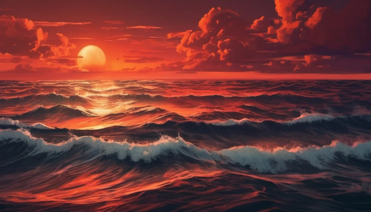 Rendering of the likely view on a Hycean world