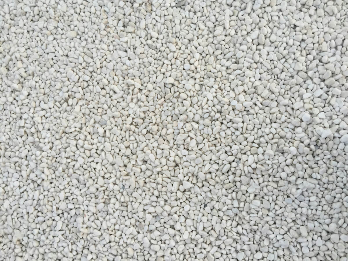 White pebbles