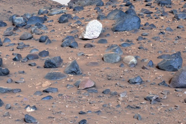 mosaic shows a boulder field on “Mount Washburn” on May 27.