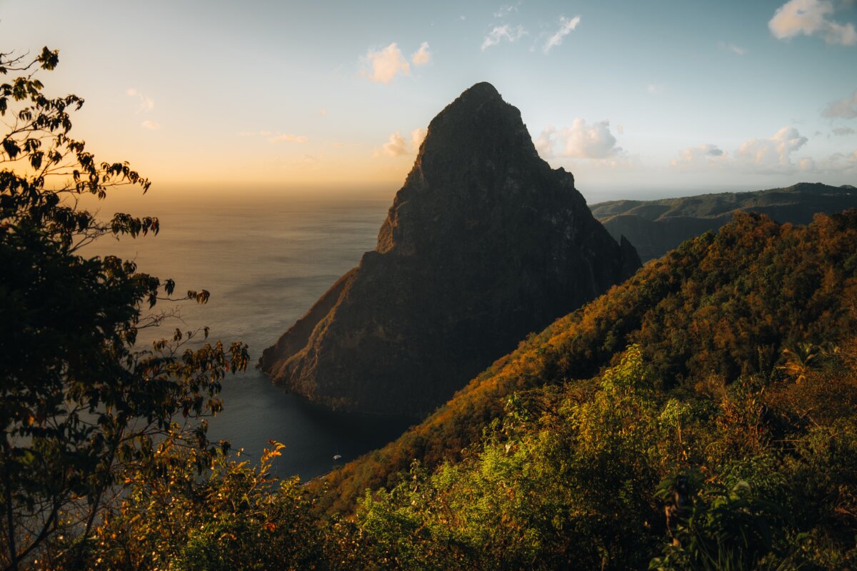 Pitons on Saint Lucia