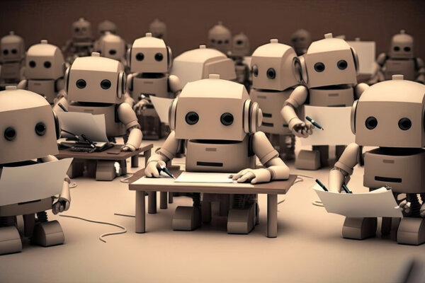 Students using AI robots to cheat on school exam