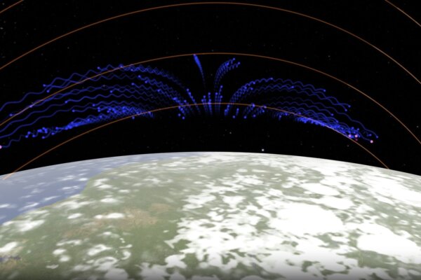 NASA’s Global-scale Observations of the Limb and Disk (GOLD) mission has revealed unexpected C- and X-shaped formations in an electrified layer of gas high above our heads called the ionosphere.