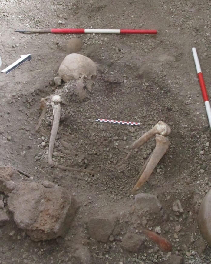 Skeleton of ‘individual 2’, a male aged around 50 years