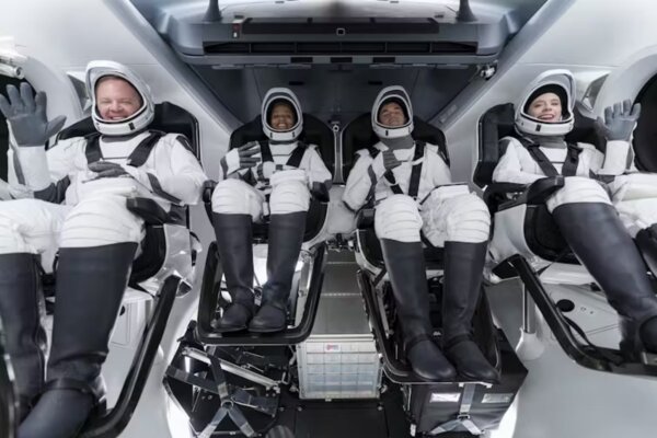 Crew members from the Inspiration4 mission.