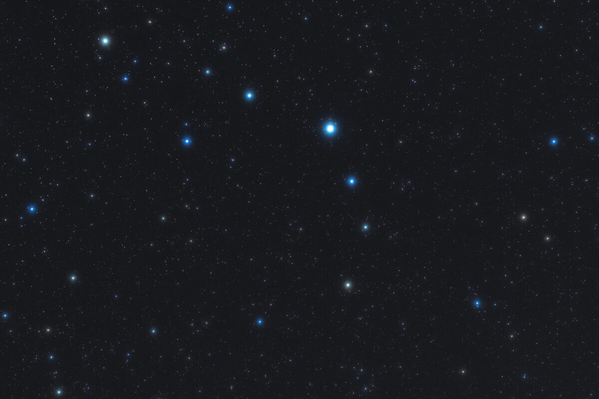 Corona Borealis in the dark sky.