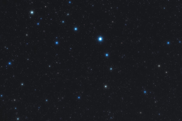 Corona Borealis in the dark sky.