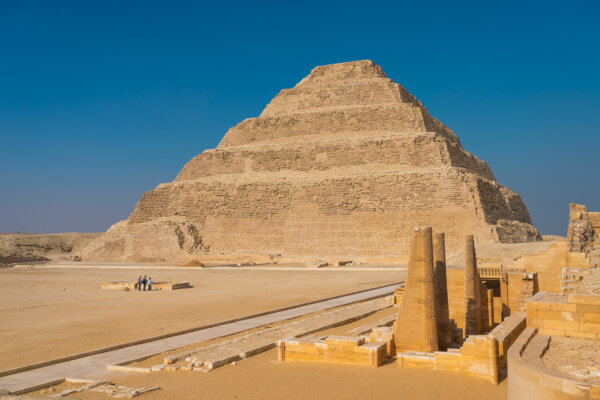 Djoser or Step Pyramid, the first pyramid built in Egypt.