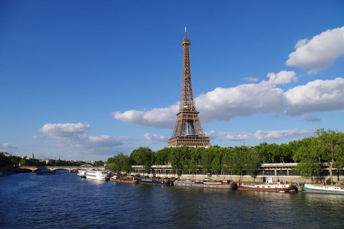 Seine River and Eiffel Tower in Paris