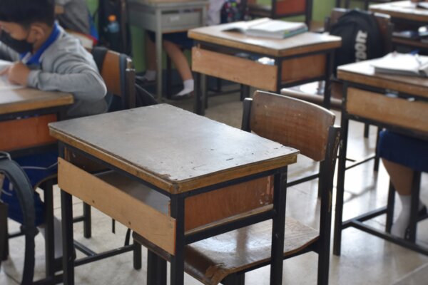 empty school desk