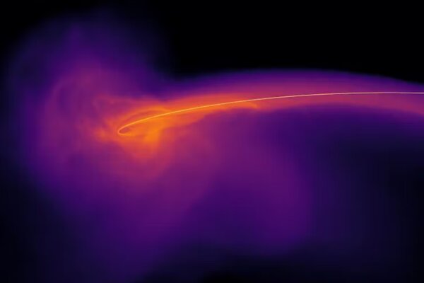 supermassive black hole destroys a star