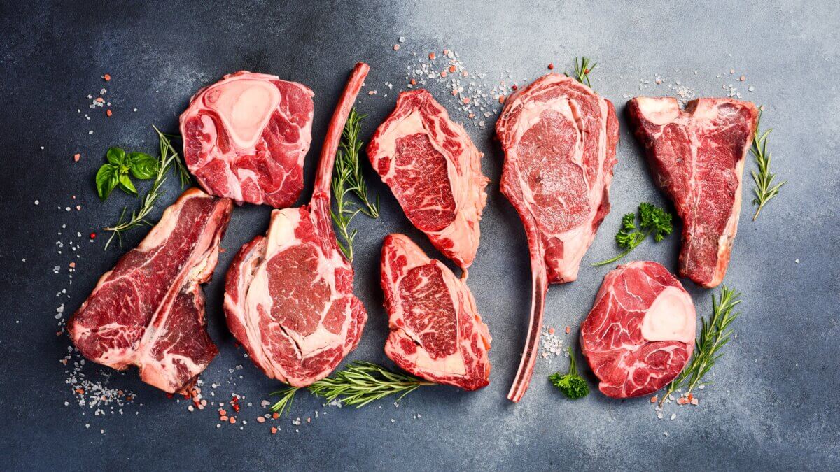 red meat steaks