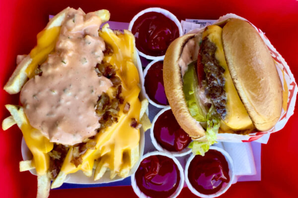 In-N-Out burger with animal-style fries