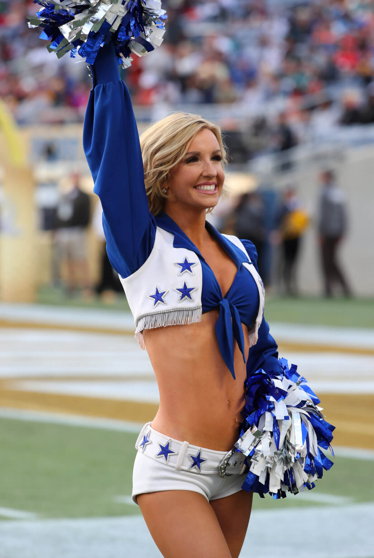 A Dallas Cowboys cheerleader