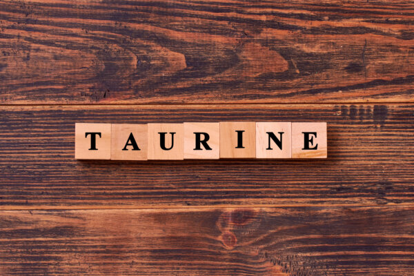 The word "taurine" on Scrabble tiles