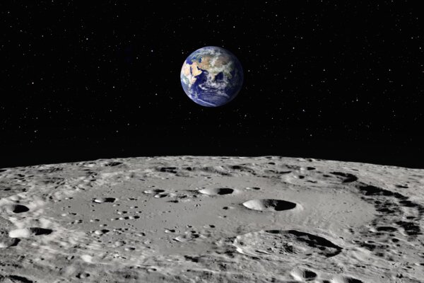 The Earth as Seen from the Surface of the Moon