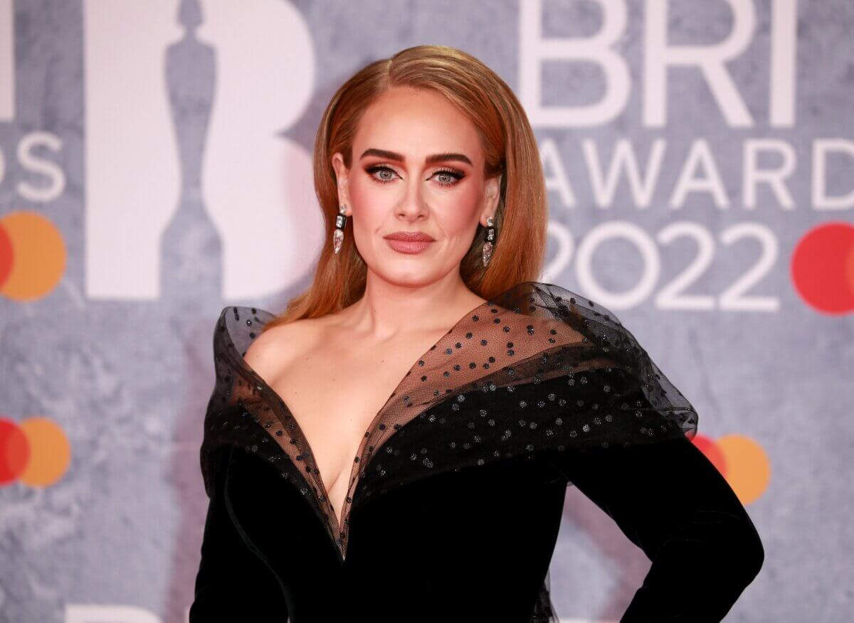 Adele at the 2022 BRIT Awards in London