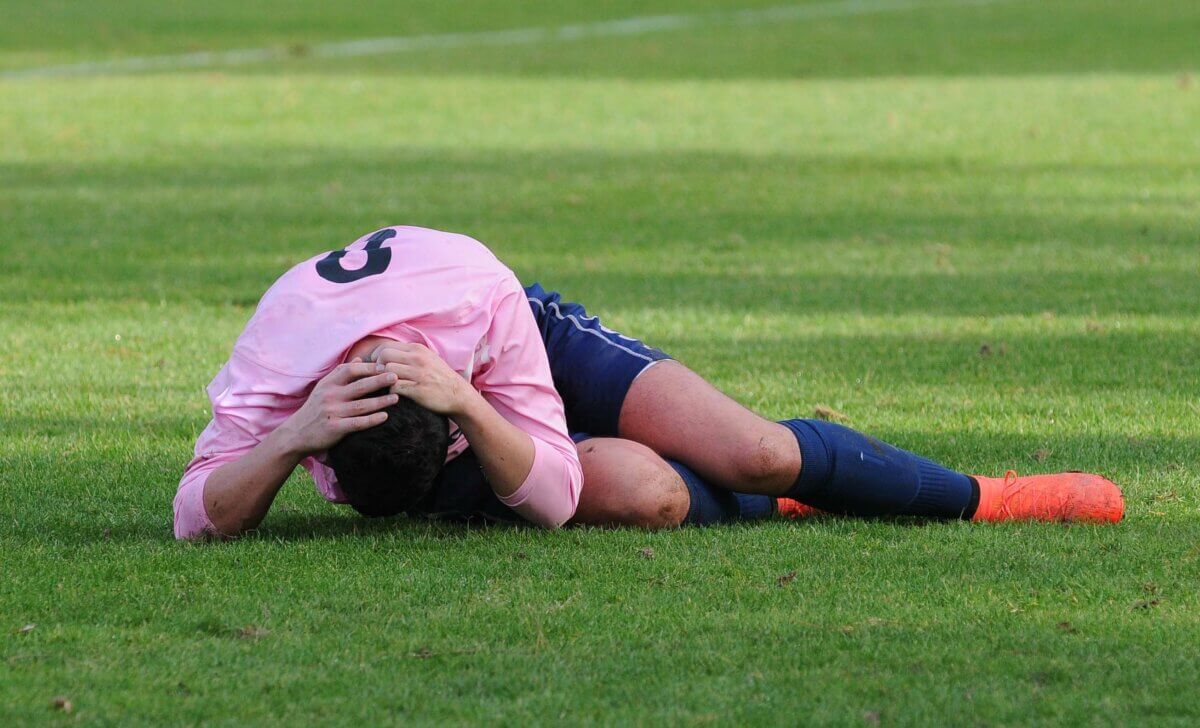 Soccer player injured
