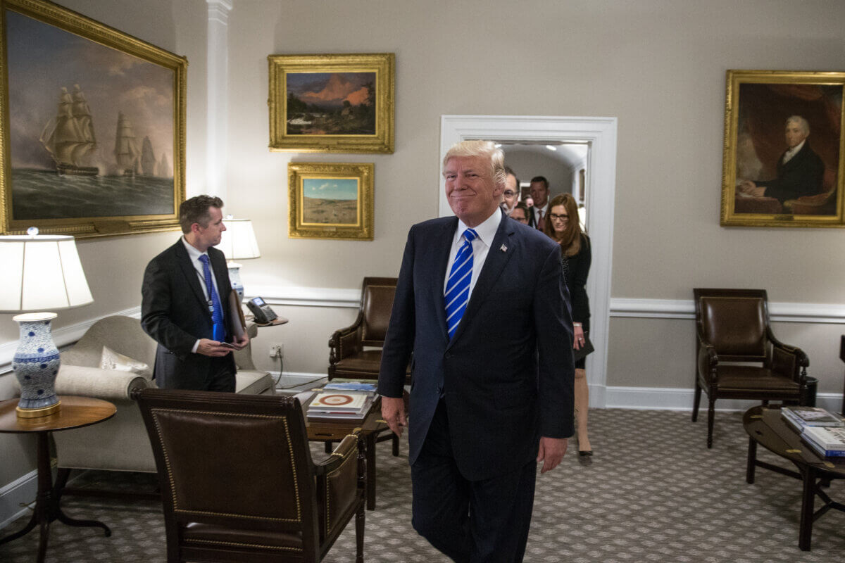 THE PRESIDENT OF THE UNITED STATES OF AMERICA, DONALD TRUMP AT THE WHITE HOUSE 09/26/2017 