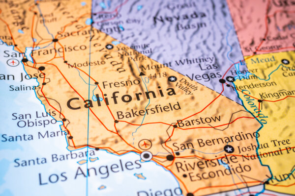 California On The Map