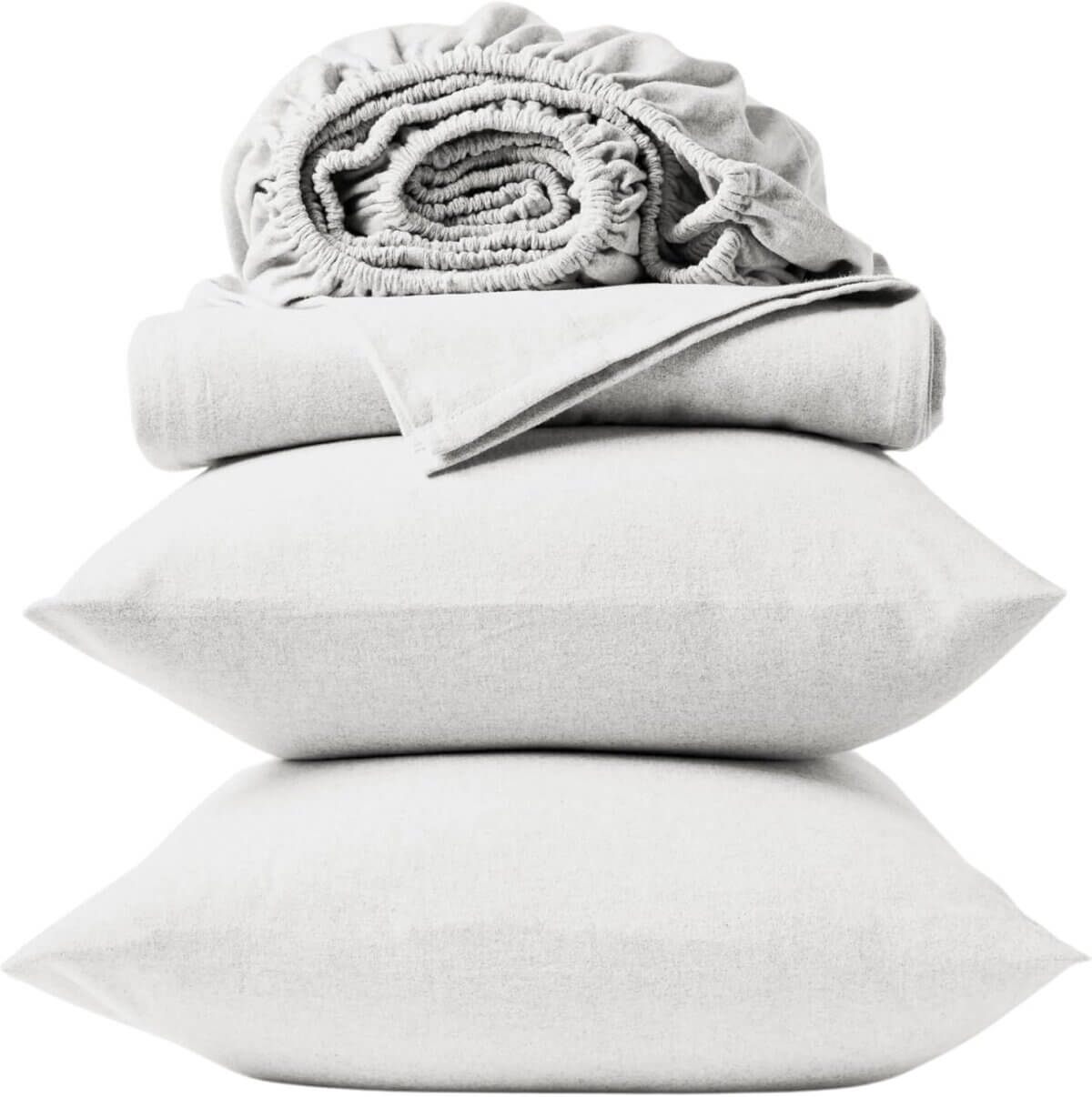 Coyouchi Cloud Brushed Flannel Sheets
