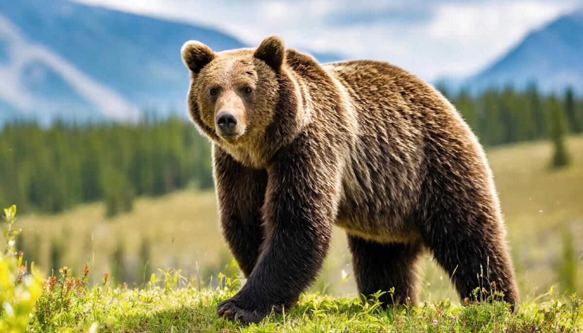 A grizzly bear