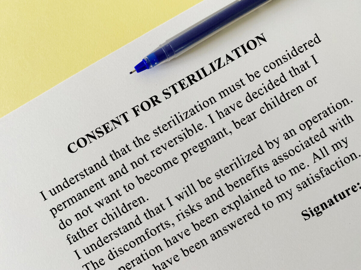 Consent for sterilization