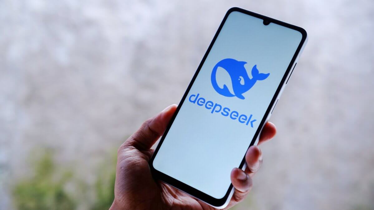 DeepSeek app on smartphone