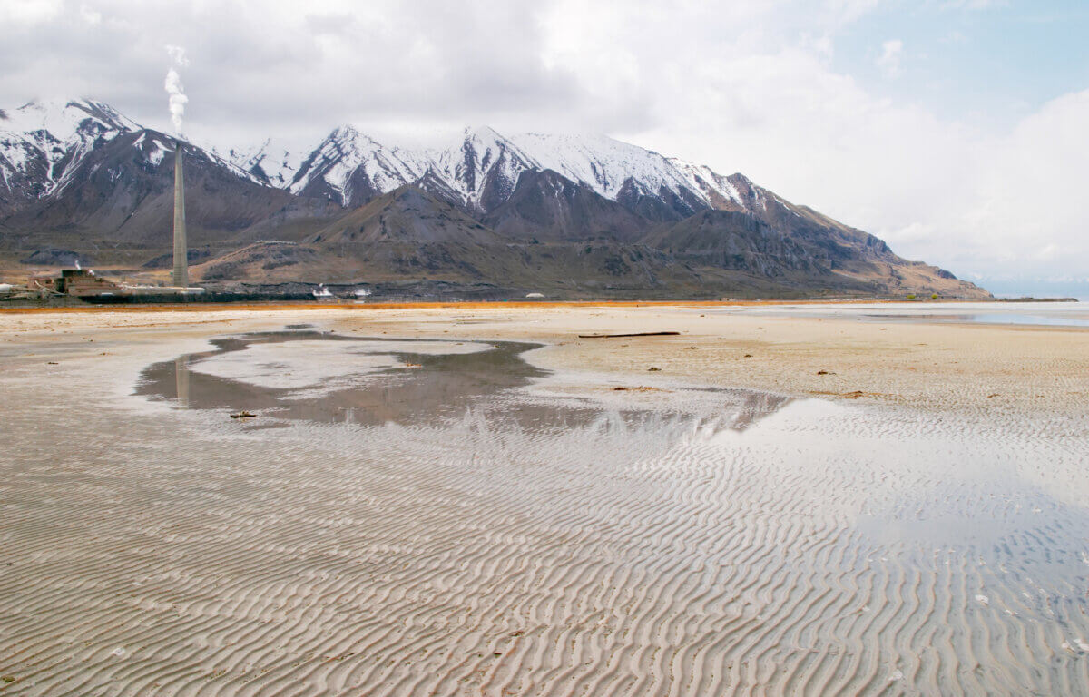 The Great Salt Lake in Utah