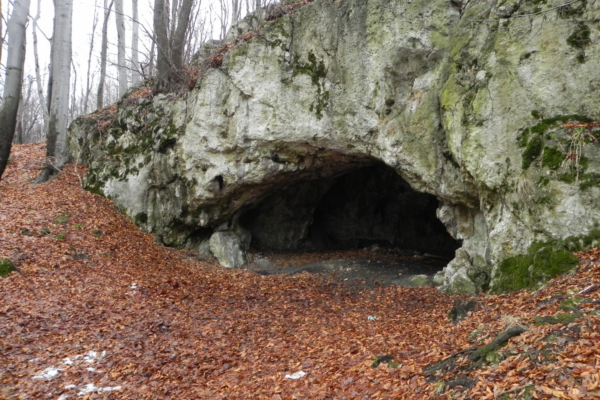 The entrance to the Maszycka Cave in southern Poland