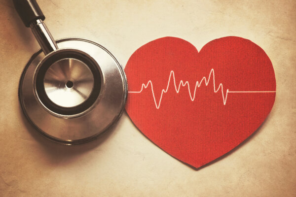 Heart and stethoscope