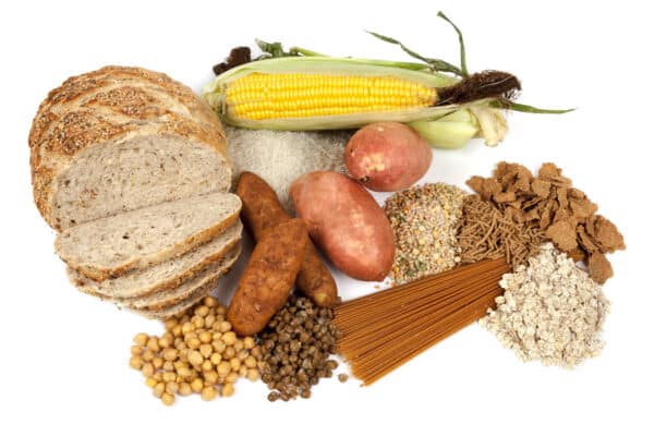 Foods containing higher levels of starch and carbohydrates