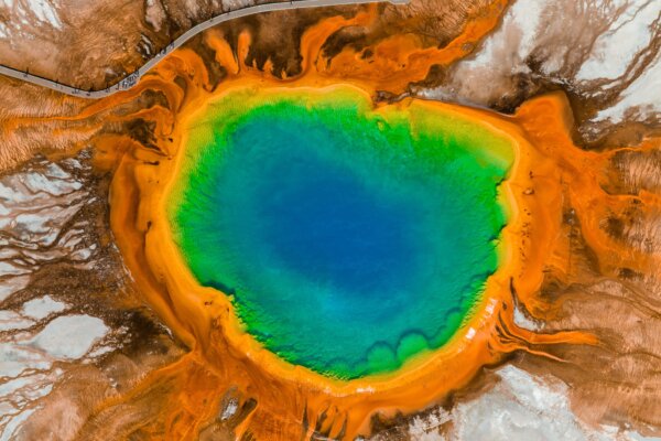 Grand Prismatic Spring in Yellowstone