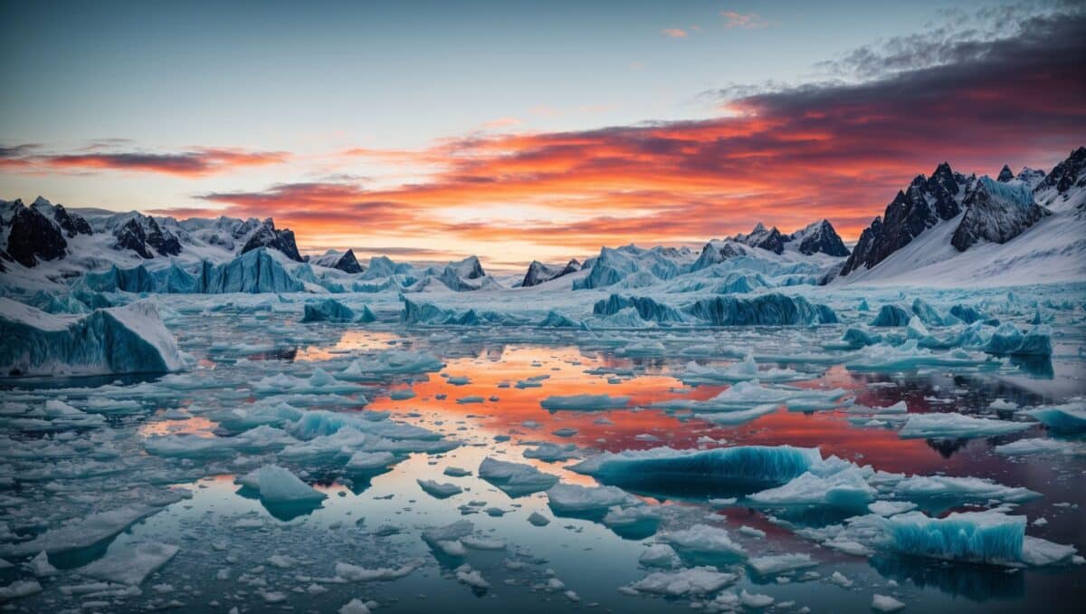 Ice melting in the Antarctic Ocean