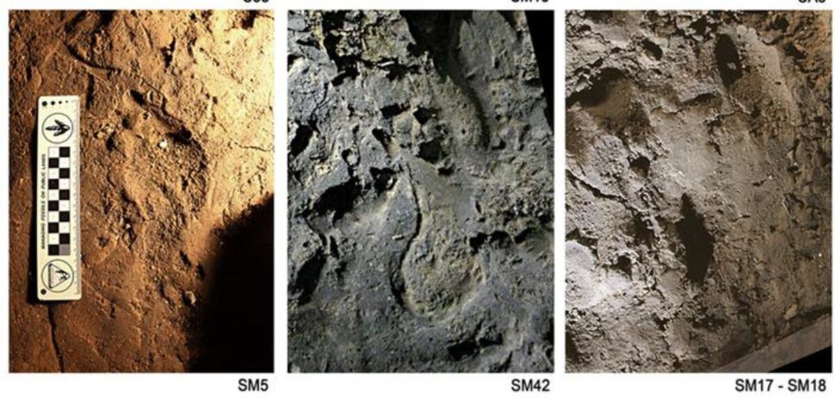 Cave footprints