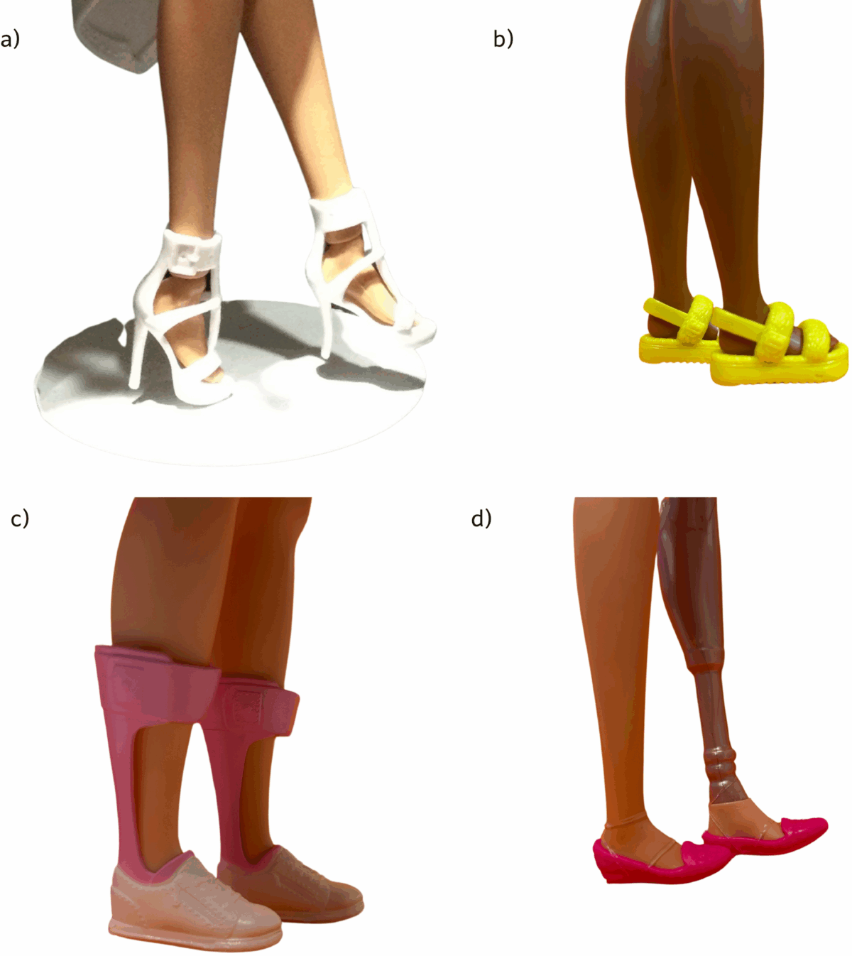 Barbie foot examples
