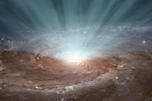 Supermassive black holes at the centers of galaxies emit radiation and ultra-fast winds into space.