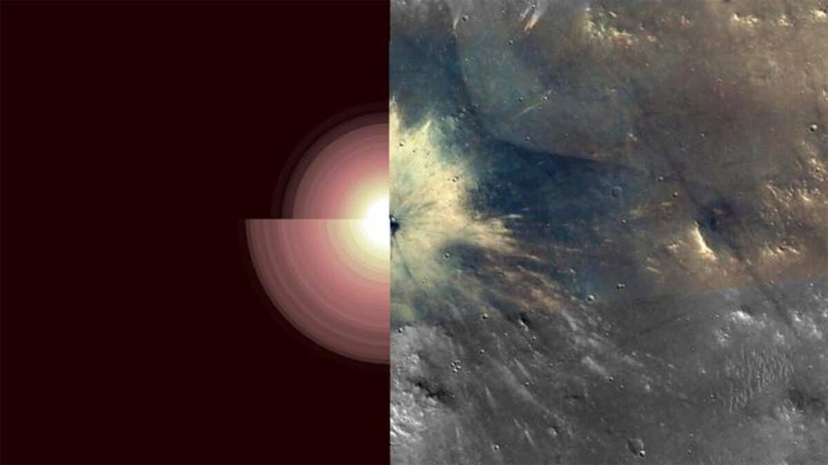 Ejecta on Mars